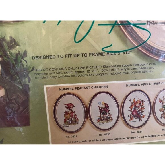 Paragon Exquisite Hummel Crewel Stitchery Kit 233 - Picture 4 of 5